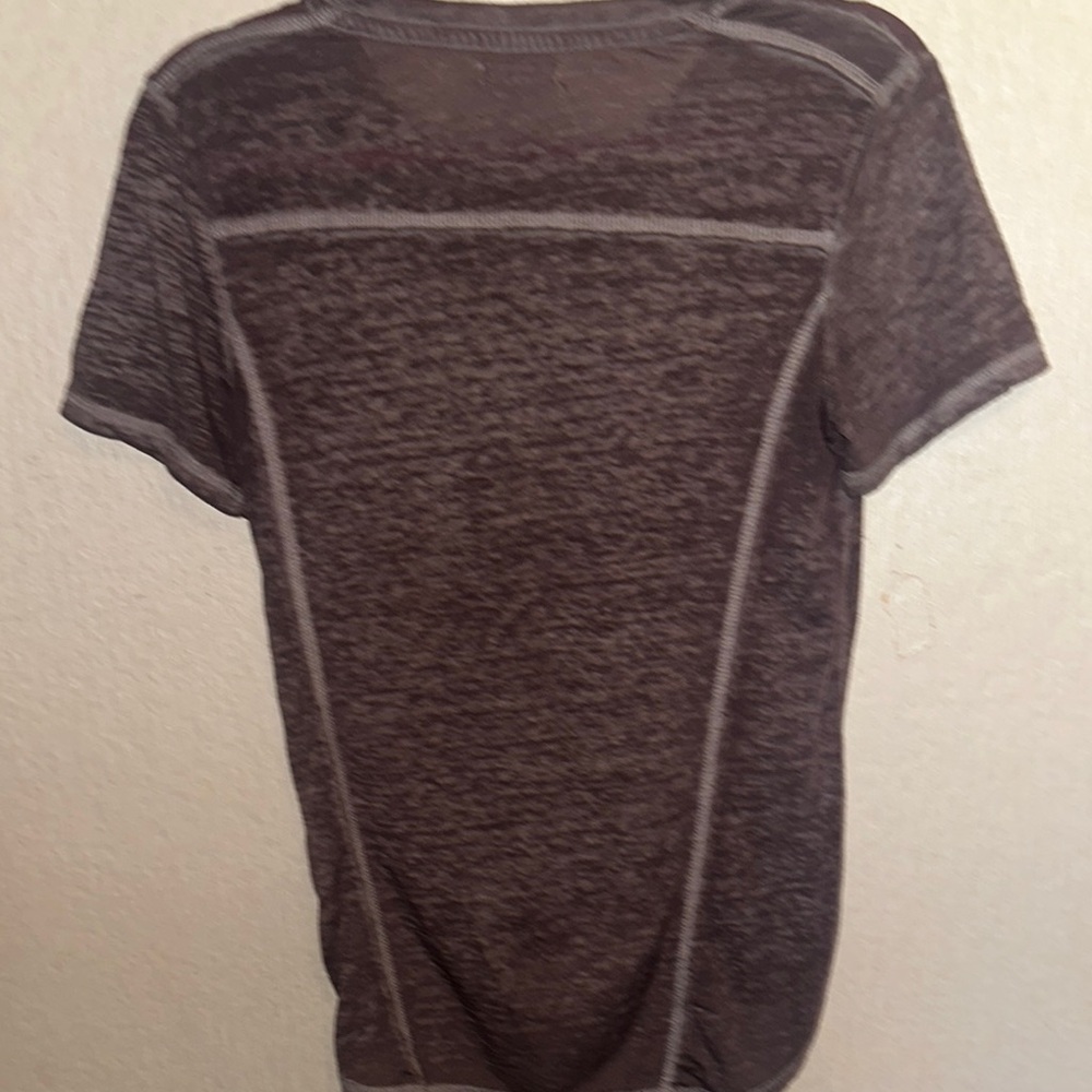 Brown/Purple Graphic Tee with Wing Design - Picture 3 of 4